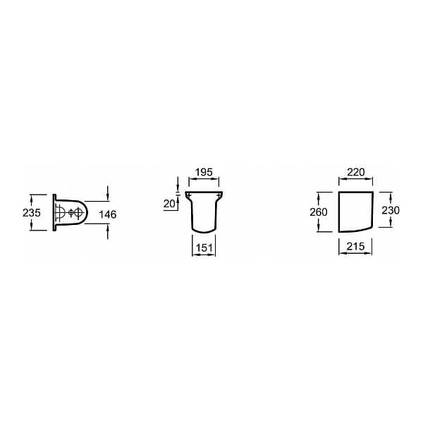 Полупьедестал Jacob Delafon E1008/19087