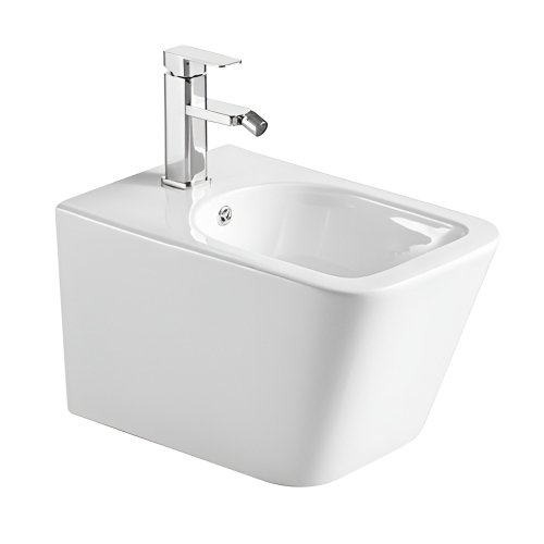 Биде подвесное Sole Cube белое