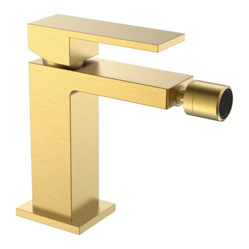 Смеситель для биде Boheme Qubic 476-MG золото матовое Смеситель для биде Boheme Qubic 476-MG золото матовое