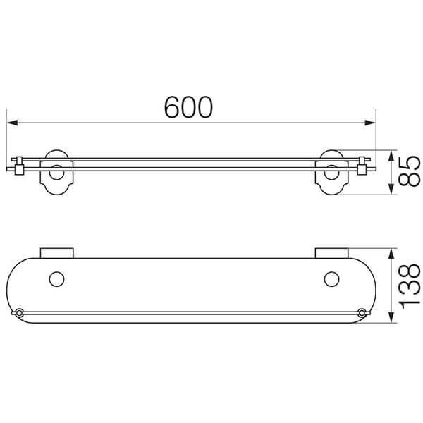 Полка 60 см Stanford Veragio VR.STD-7711.BR