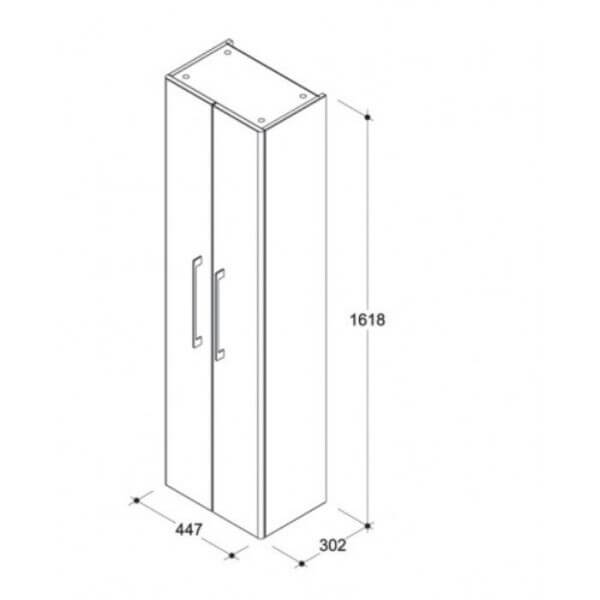 Пенал 1618х447х302 Accord Caprigo 2251-TP810