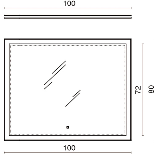 Зеркало 1000х800 Buongiorno Kerama Marazzi