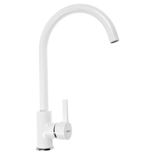 Смеситель для кухни Accoona A4594G белый матовый