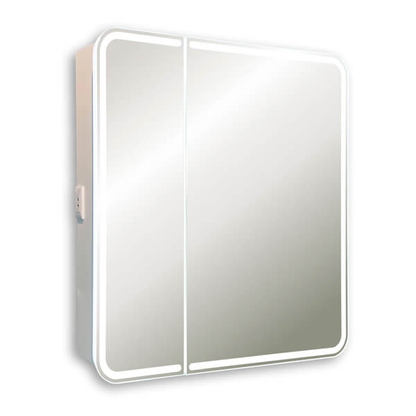Зеркальный шкаф 800x805 815-DL8080/LED/S/N-W