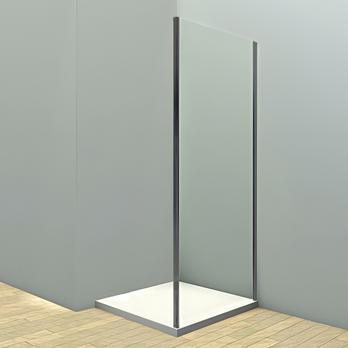 Боковая стенка Veconi Premium Trento 90 профиль графит брашированный, стекло прозрачное