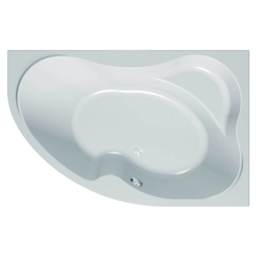 Акриловая ванна Kolpa-San Lulu 170х110 L белая, с каркасом и сливом-переливом