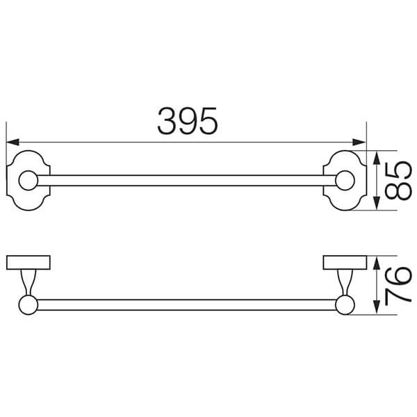 Полотенцедержатель 35 см Stanford Veragio VR.STD-7720.CR