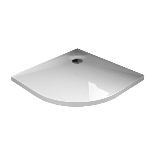 Поддон для душа Kolpa San Solo 100х100 белый, четверть круга, литьевой мрамор, без сифона