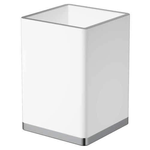 Стакан подвесной Boheme 10961-W-CR белый/хром