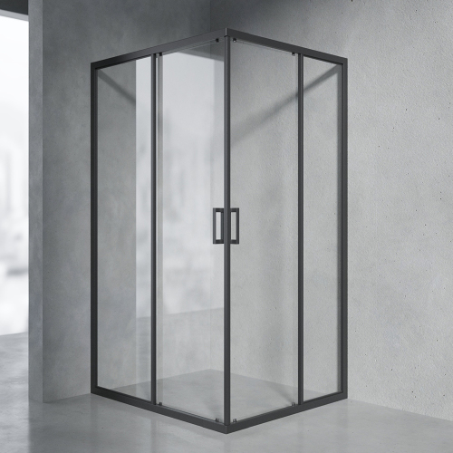 Душевой уголок AVS Слайдер Куб 100-110x100-110 профиль черный матовый, стекло прозрачное Душевой уголок AVS Слайдер Куб 100-110x100-110 профиль черный матовый, стекло прозрачное