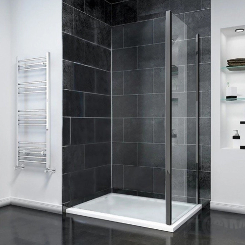  Боковая панель 100х1950, проф оруж сталь, стекло прозр 6 мм Veconi