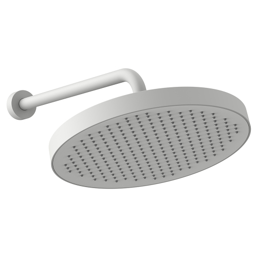 Верхний душ с кронштейном AVS Basic белый матовый