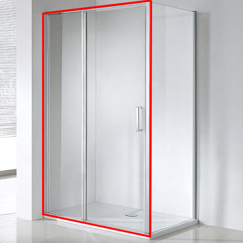 Душевая дверь в нишу 120 см AVS Ультра профиль хром, стекло прозрачное 803-0024-195-12-CR-T