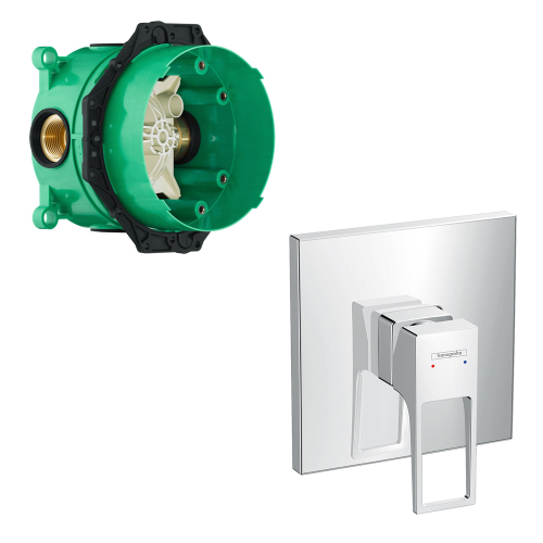 Смеситель для душа Hansgrohe Metropol 74565000+01800180 хром