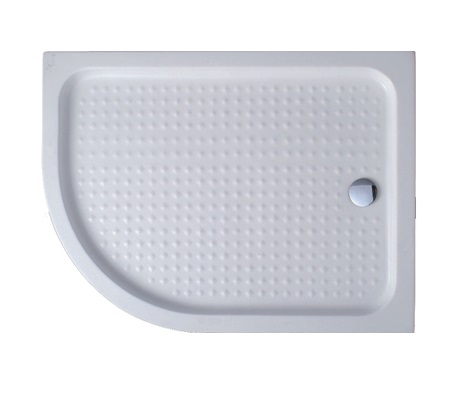 Поддон для душа Cezares Tray 120x90 белый, прямоугольно-асимметричный, акрил, с сифоном, правый