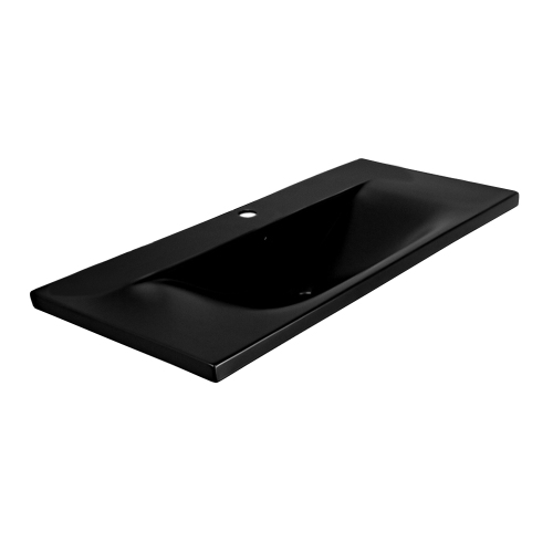 Раковина мебельная AVS Вариант 101x46 черная матовая