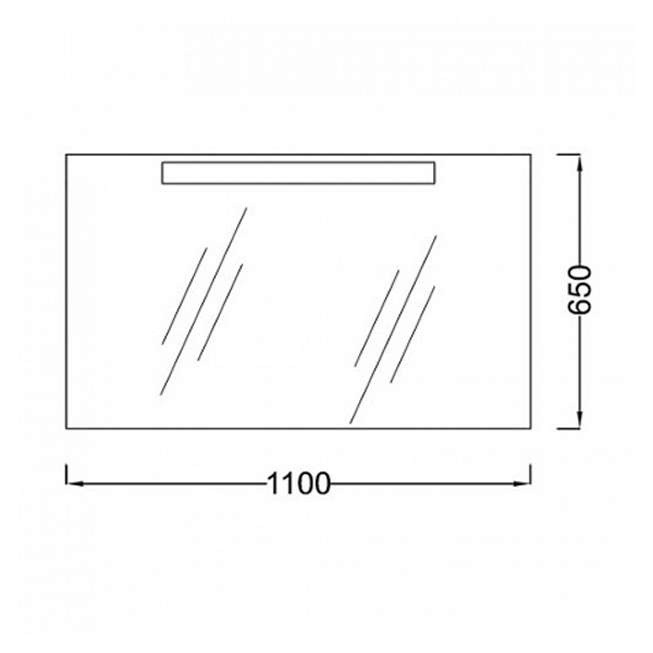 Зеркало 1100x650 Presquile Jacob Delafon EB1110-NF