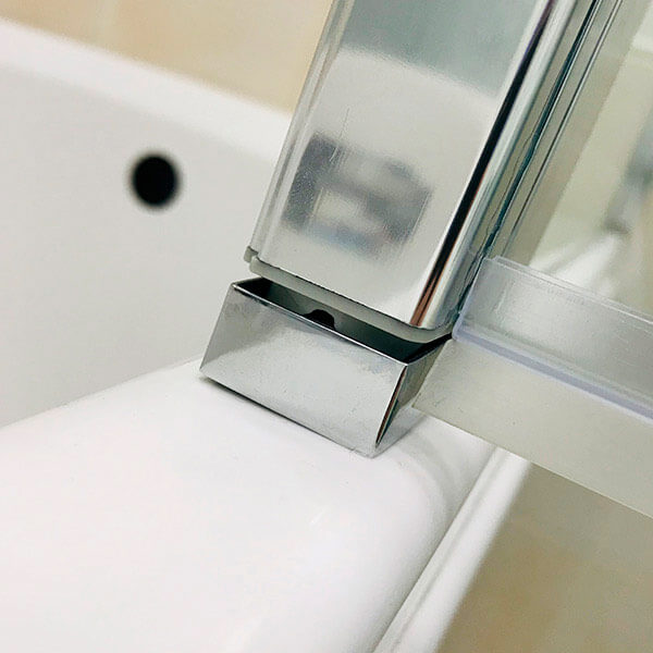Шторка на ванну 100 см правая AVS Асти Дуо профиль хром, прозрачное стекло 803-0016-150-5545R-CR-T