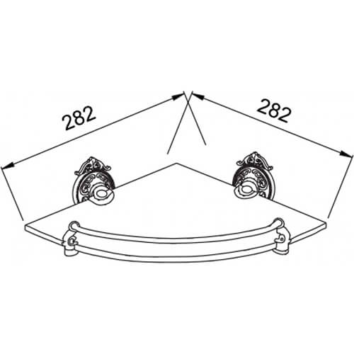 Полка угловая Hayta 13910-1