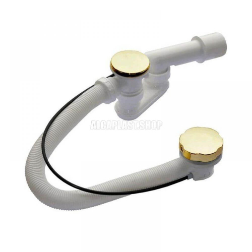 A55GOLD-80 Сифон д/ван автомат ЗОЛОТО ALCAPLAST