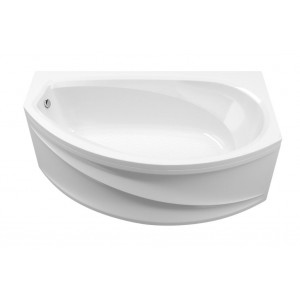 Акриловая ванна Marka One Damelia 170x100 R белая, с каркасом и экраном