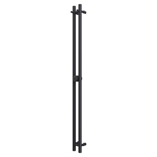 Полотенцесушитель электрический Terminus Duo Круг 160x11,4 чёрный матовый