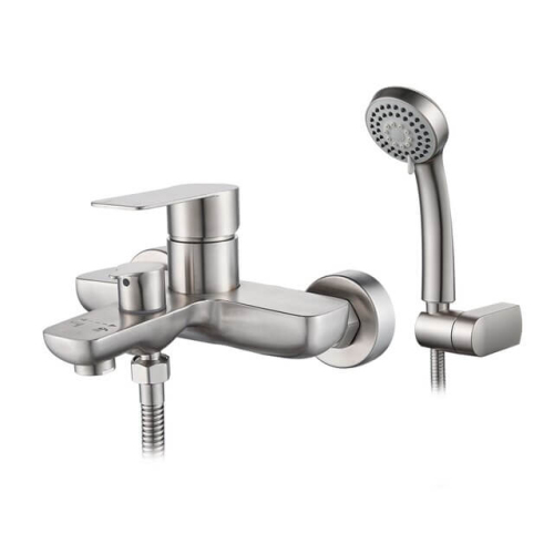 Смеситель для ванны с душем Accoona A63207 сталь