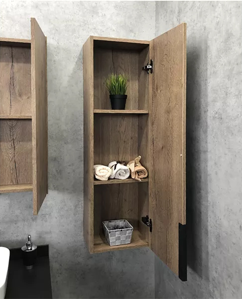 00004149530 Пенал подвес 35 Дуб темный Кёльн COMFORTY