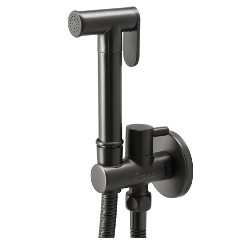 Гигиенический душ со смесителем Maxonor PL6501-9 оружейная сталь