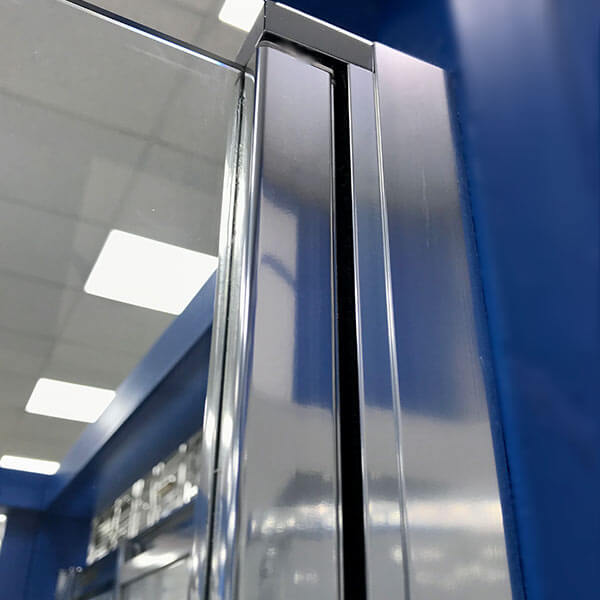 Душевая дверь в нишу 70 см AVS Лайт профиль хром, стекло прозрачное 803-0021-195-70-CR-T