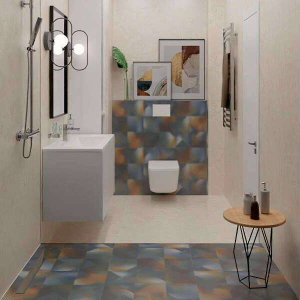 Керамогранит AVS by Colortile Ethnic Lost Blue 60x120 матовый (Уценка 90%)