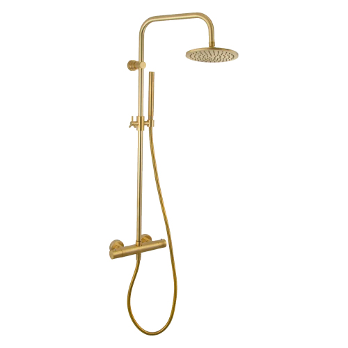 Душевая стойка Remer Elegance EQ32X7MMM30BG брашированное золото