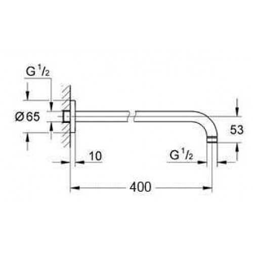 Кронштейн 400 мм MIigliore ML.RIC-36.106.DO