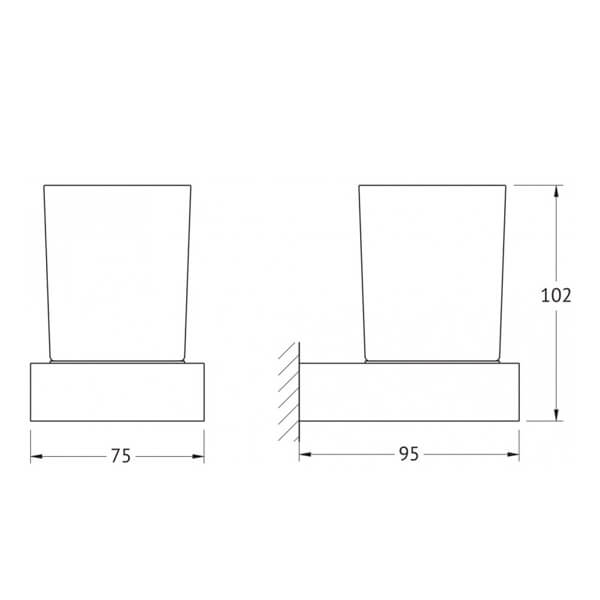 Стакан Regen Artwelle 8321