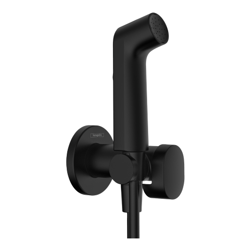 Гигиенический душ со смесителем Hansgrohe Ecosmart+ 29232670 С ВНУТРЕННЕЙ ЧАСТЬЮ, черный матовый