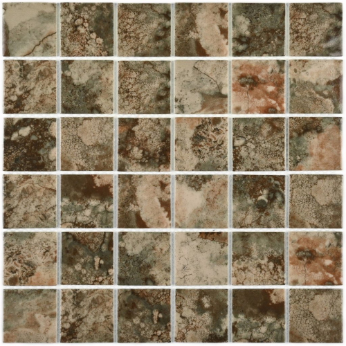 Мозаика Bonaparte Amuletto Leaf 30x30 стеклянная