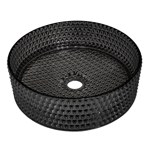 Раковина AVS 813-0213-d36GL03 36x36 черная