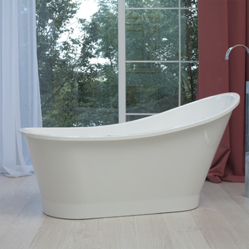 ВАННА AURORA L 1590x730 h810 + слив-перелив хром Romance Collection