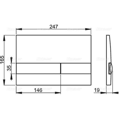 Кнопка смыва Alcaplast M1728-5