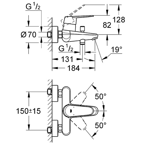 Смеситель Eurodisc Cosmopolitan Grohe 33390002