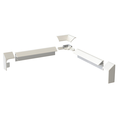 Бордюр AVS KDP-180/30 L/P 180 см, 2 шт, с комплектом заглушек