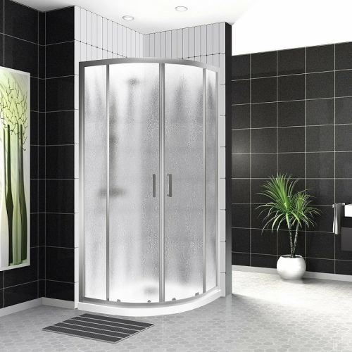 Душевой уголок BelBagno Uno UNO-195-R-2-90-CH-CR 90х90 профиль хром, рифленое стекло
