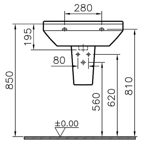 Полупьедестал D-Light Vitra 4358B003-0156