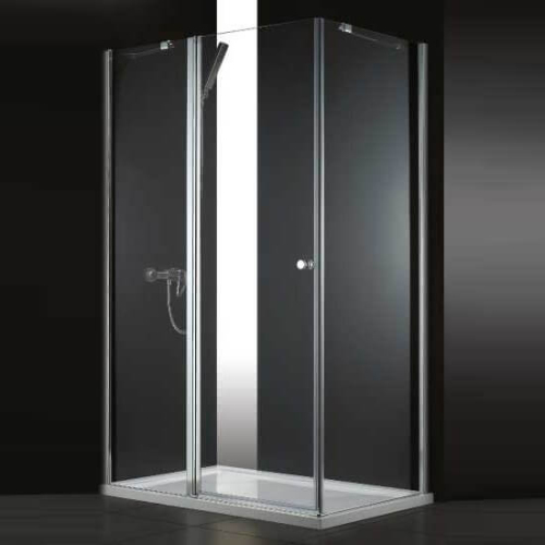 Душевой уголок Cezares Elena ELENA-W-AH-1-120/90-P-Cr-R 120х90 профиль хром, рифленое стекло