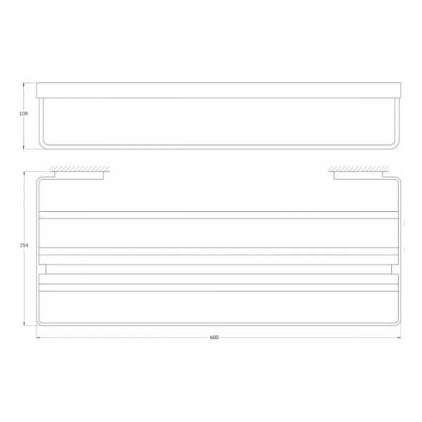 Полотенцедержатель 60 см Regen Artwelle 838160A