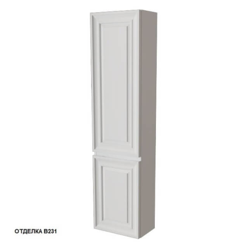 13550L-В231 Пенал 400*1600*250 левый Белый мат PONZA CAPRIGO