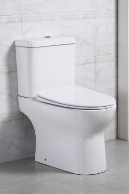 Унитаз-компакт BelBagno Steam BB130CPR безободковый, с сиденьем BB130SC микролифт