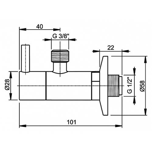 Кран угловой с фильтром 1/2х3/8 Alcaplast ARV001-ANTIC