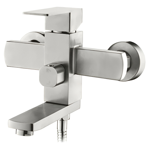 Смеситель для ванны с душем Accoona H201 A63201 сталь матовая