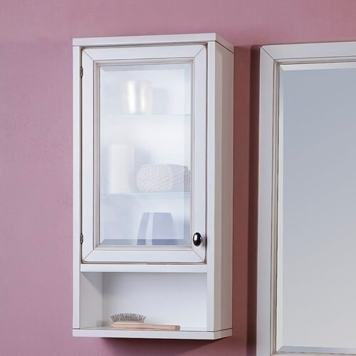 10392L B003 Шкаф с нишей Альбион 360 лев CAPRIGO BIANCO light vintage